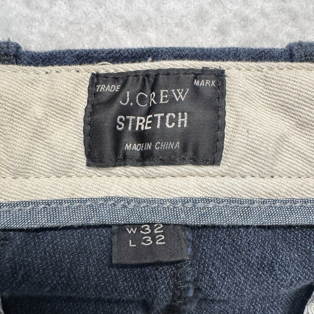J Crew Pants Blue Flex Chino Slim Fit Cotton Stretch Preppy Frat Boy Men's 32x32 - Picture 4 of 13